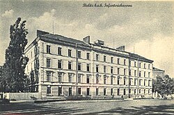 Infanterie-Kaserne in Bielitz (Heute Krankenhaus)Koordinate 49° 49′ 12″ N, 19° 1′ 42″ O49.8219.028333333333
