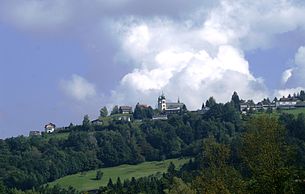 Bildstein von Schwarzach gesehen