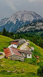 Die Blaubergalm vor dem Guffert