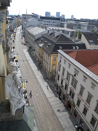 Blick von der Ursulinenkirche nach Süden