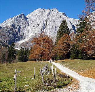 Blick vom Riedingtal auf den Großen Bratschenkopf von Südosten
