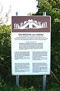Gedenktafel bei der Brücke
