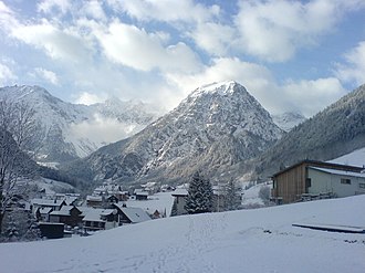 Winterlicher Blick auf Brand