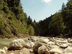 Brandenberger Ache, im Gebiet der Gemeinden Brandenberg, Kramsach, Thiersee