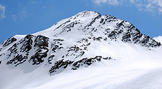 Der Breite Grießkogel von Nordwesten (Grasstallferner)
