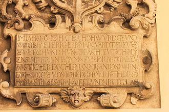 Gedenktafel von für Markwart Freiherr von Eckh und Hungersbach