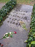Caspar David Friedrichs Grab auf dem Trinitatisfriedhof in Dresden.