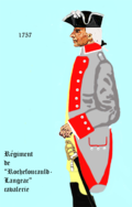 Régiment de La Rochefoucauld cavalerie 1757 bis 1761