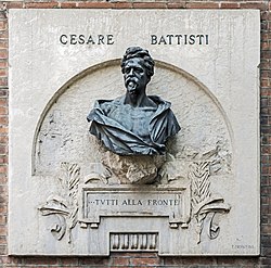 Büste Battistis in Verona