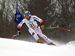 Christoph Kornberger im Super-G, März 2008