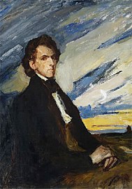 Jan Ciągliński: Portrait von Frédéric Chopin (Scherzo h-Moll), 1909