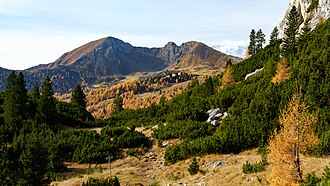 Col di Lana (links) und Monte Sief
