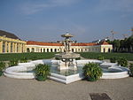 Zierbrunnen im Orangerieparterre