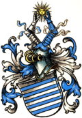 Wappen der Freiherren von Dücker zu Rödinghausen im Wappenbuch des Westfälischen Adels