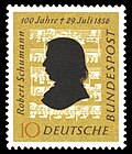 Briefmarke der Deutschen Bundespost (1956) zum 100. Todestag