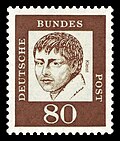 Briefmarke der Deutschen Bundespost (1961) aus der Serie Bedeutende Deutsche