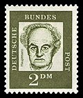 Briefmarke der Deutschen Bundespost (1962) aus der Serie Bedeutende Deutsche