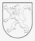Wappen der Gemeinde Oberwolfach 1970 (Skizze)