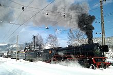 Museumszug der DR-Baureihe 41 in Seefeld