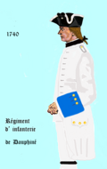 Régiment de Dauphiné 1740 bis 1749