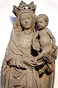 Madonna mit Kind, 1493, Neumünster, Würzburg (Detail)