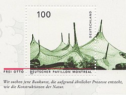 Deutscher Pavillon für die Weltausstellung Expo 67 in Montreal, 1967 (1972 abgebaut)