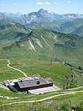 Bergstation der Seilbahn