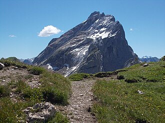 Drusenfluh vom nordwestlich gelegenen Verajoch