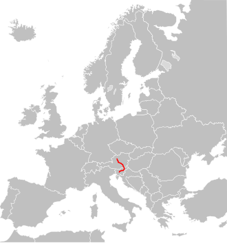 Verlaufskarte der E57