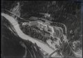 Tarasp, Putschigls, Kurhaus Tarasp. Historisches Luftbild von W. Friedli (1947)