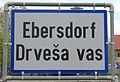 Ortstafel Ebersdorf – Drveša vas