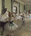 Der Tanzunterricht (um 1874), Öl auf Leinwand, 85 × 75 cm