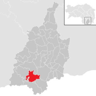 Lage der Gemeinde Eichberg-Trautenburg im Bezirk Leibnitz (anklickbare Karte)