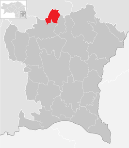 Lage der Gemeinde Eichkögl im Bezirk Südoststeiermark (anklickbare Karte)