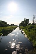 Der Einser-Kanal verläuft parallel zur Staatsgrenze zu Ungarn