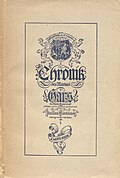 Titelvignette für Julius Kiennasts „Chronik des Marktes Gars in Nieder-Oesterreich.“ Gars 1920.