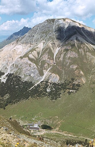 Endkopf und Grauner Alm von Süden, vom Pleißköpfl