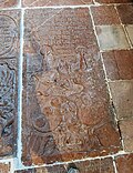 Epitaph der Ueberacker am Boden der Margarethenkapelle