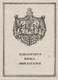 Exlibris derBibliotheca Regia Monacensis