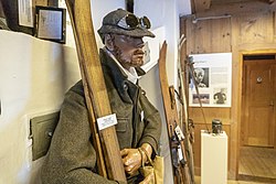Ein Exponat der Dauerausstellung im FIS Skimuseum Damüls