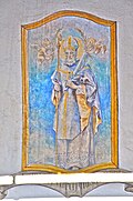 Wandmalerei „Heiliger Lambertus“ an der Südwand der Pfarrkirche