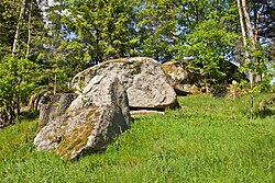 Felsbildungen samt zugehörigem Baumbestand