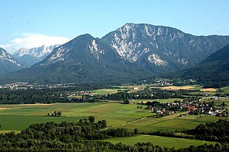 Ferlacher Horn von der Hollenburg aus gesehen