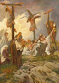 Golgotha (Ausschnitt),Öl auf Leinwand, 137 cm × 98,5 cm (1880)