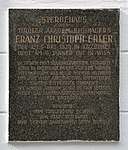 Franz Christoph Erler – Gedenktafel