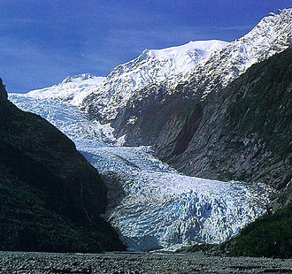Franz-Josef-Gletscher im Jahr 2001