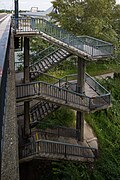 Freudenauer Hafenbrücke, Stiege rechts Ufer 11. Bezirk