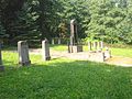 Grabsteingruppe im Friedhof Oberwart