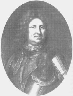 Der Vater: Markgraf Friedrich VII. Magnus von Baden-Durlach(Öl-Gemälde 1775)