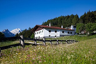 Almbauernhaus Froneben in den Stubaier Alpen.